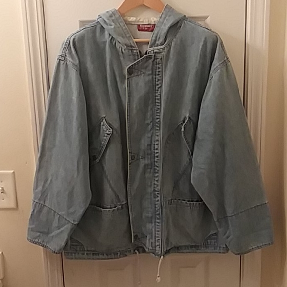 90's y2k Vintage Soft puffy Denim Jacket - Picture 1 of 8